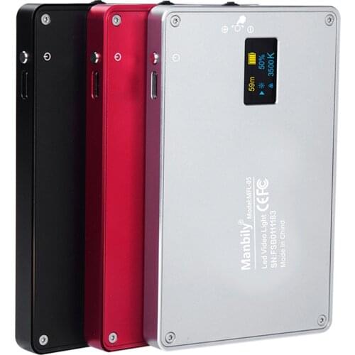 Manbily 8W Fill Studio Selfie Camera Light Photo Lamp 3500k-5700k Adjustable Brightness /color Temperature Youtube Usb Powered