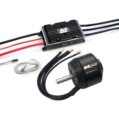 Maytech 8085 160KV Brushless Outrunner Sensored BLDC Motor MTSKR2005WF Remote with Screen New 200A VESC6.0 based Controller