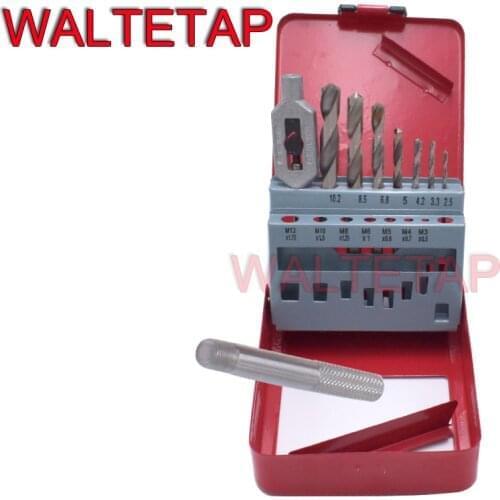 HSS Metric Hand Tap M3 M4 M5 M6 M8 M10 M12 Twist Drill 2.5 3.3 4.2 5 6.8 8.5 10.2 Wire tap wrench Screw Thread Taps and Drills