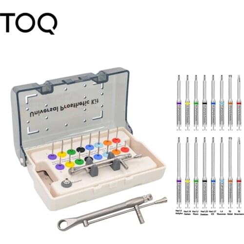 Dental Implant Prosthetic Kit Torque Wrench Prosthetic Kit Latch-Type Multi Driver Tool for Dental Practices