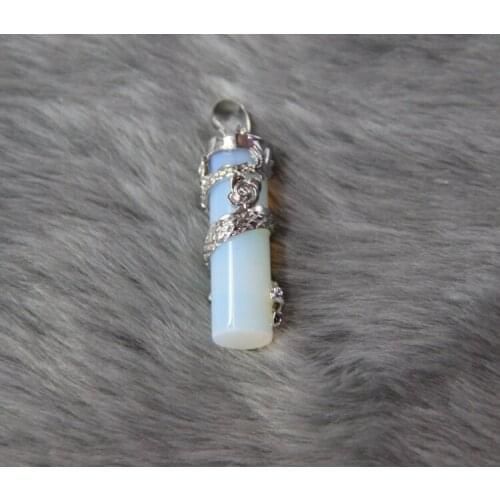 Natural Opal Gems Stone Wrapped by Dragon Semi preicous Dragon Beads Drop Pendants Jewelry for Women Accessories 2015