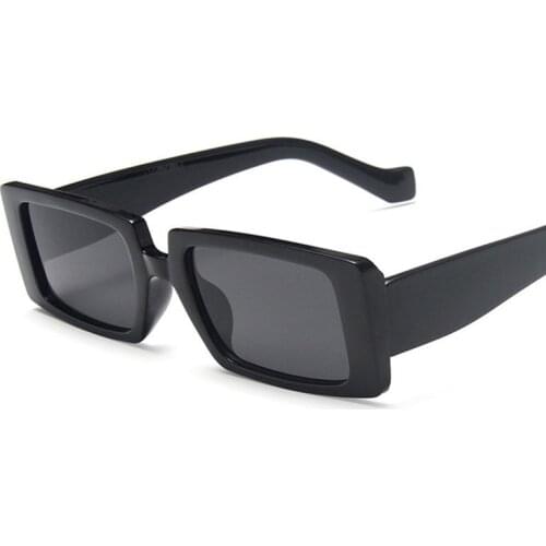 2021 New Popular Square Super Cool Black Super Retro Sunglasses Square sunglasses for mon Sunglasses Women Vintage Sun Glasses