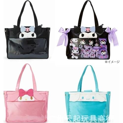 Ita Bag Blue pink Japan Style 2021 New Cute Clear Women Handbg Girls Transparent Shoulder Lolita Cartoon ItaBag IB036