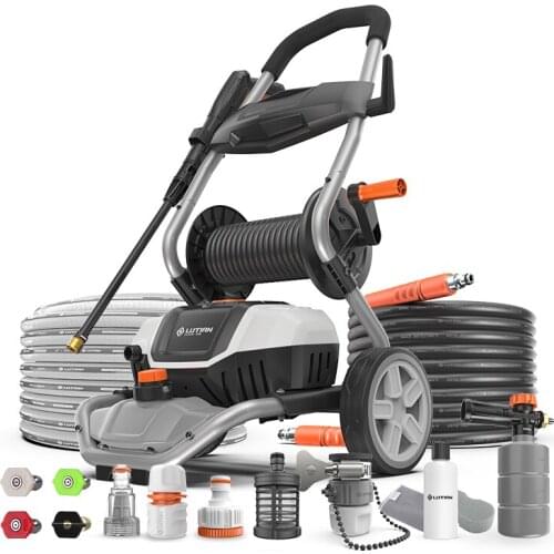 Metal Frame Cart 1900W Electric Dish Car Washer Machine Pressure Car Wash