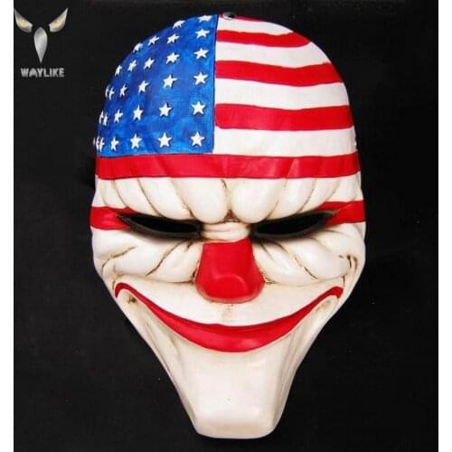 WAYLIKE Halloween Clown Mask Adult Party Costume Mask Horror Carnival Cosplay Party Props