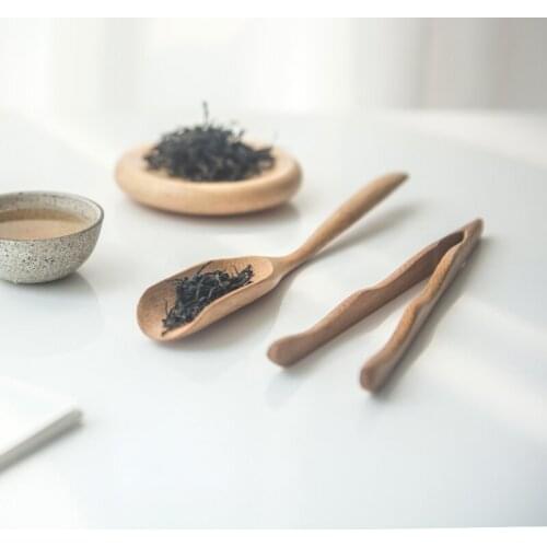 Japan style wood Tea Spoon Honey Sauce Suger Wooden Spoons Coffee Scoop Tea accessories