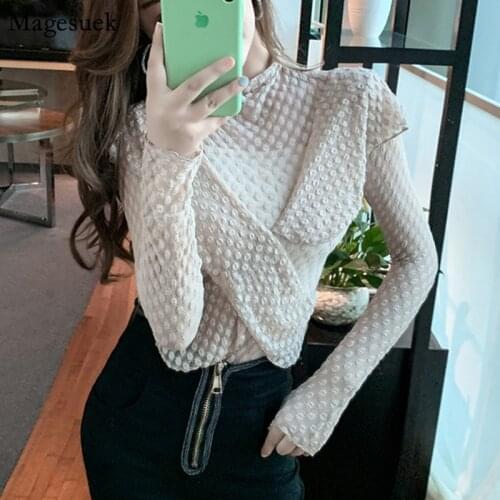 New Spring Long Sleeve Blouse Shirts for Women O-neck Slim Office Ladies Tops Blouses Women Casual Solid Female Shirt Tops 13082