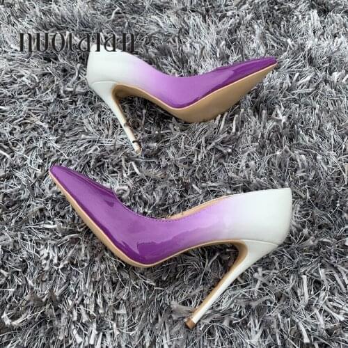 2019 Brand Fashion Women High Heels Patent Leather Women Shoes Stiletto 8/10/12cm Heel Height Wedding Party Sexy Women Pumps