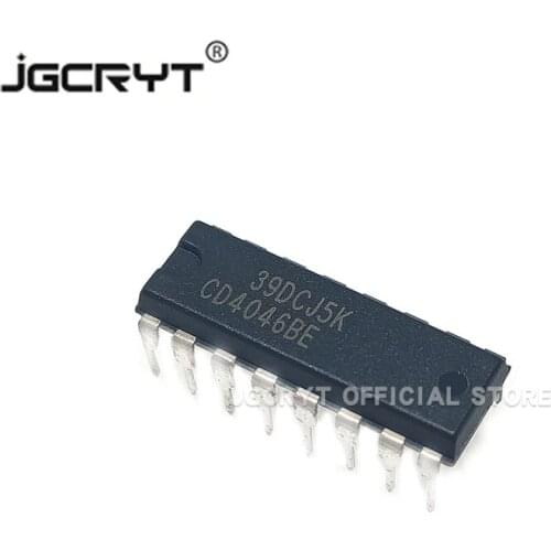 10Unids/lote Newly imported original CD4046BE CD4046 DIP-16 directly inserted CMOS PLL chip IC