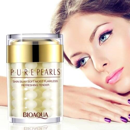 60g BIOAQUA Pearls Face Cream Snail Cream Whitening Cream Gel Eye Serum Eye Bags Anti Wrinkle Korean Face Care Cosmetics TSLM1