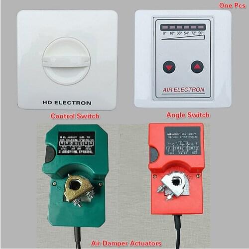 AC220V DC24V air damper controller air value actuator with 5 position controller switch 17-60s manual electric actuated control