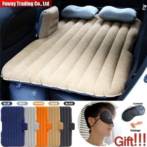 Free shipping!!! Car Air Mattress Travel Bed Car Back Seat Cover Inflatable Mattress Air Bed Inflatable Car Bed For Camping
