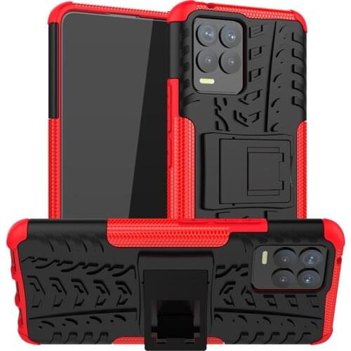 For OPPO Relame 8 Case Armor Rubber Silicone Hard Kickstand Bumper Phone Case For OPPO Relame 8 Cover for OPPO Relame 8 Pro