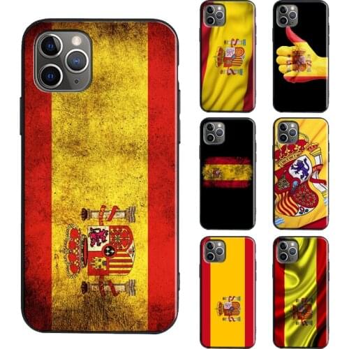 Spain Flag Case For iPhone 12 mini 11 Pro Max 6S 7 8 Plus X XR XS Max SE 2020 TPU Cover Coque