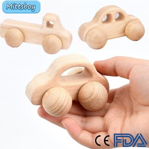 DIY Wooden City Car Toy 3D Montessori Educational Trolley Bus Wooden Spinning Train Early Intellectual Coordination Learning Toy