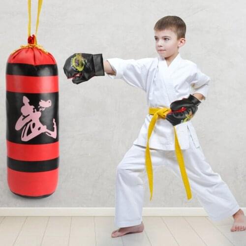 Childrens Mini Boxing Gloves Sandbag Suspension Interactive Exercise Spider Pirate Wushu Decompression Outdoor Sports Toy Set