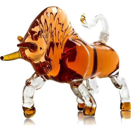 Cow shaped animal fashion home whiskey decanter For Bourbon Whiskey Scotch, Rum or Tequila 1000ml
