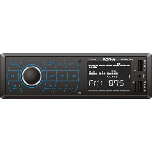 FOR-X X-4200BT USB/SD/FM/AUX/BT DUAL USBLİ MEKANİKSİZ AUTO TAPE 4X50 WATT