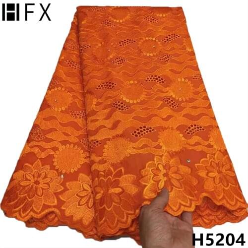 HFX High Quality Soft Siwss100% Cotton African Dry Lace Women Swiss Voile Laces Fabric In Switzerland For Clothing