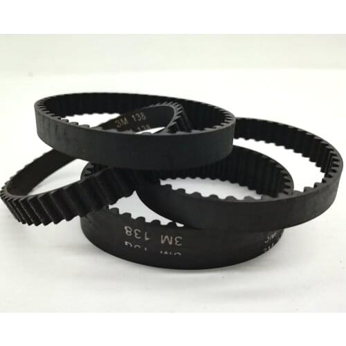 HTD 3M, Timing Belt, Closed-loop, 138mm length, 46 teeth, 6mm width, 138-3M-6
