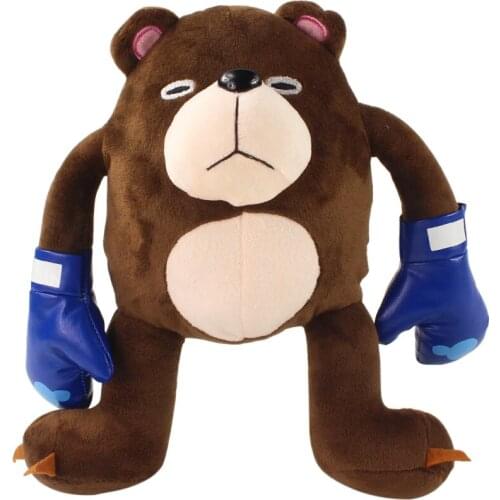 28cm Jujutsu Kaisen Anime Gojo Satoru Incantation Puppet Bear Animal Pet Plush Peluche Soft Stuffed Cartoon Toy Doll Kids Gift