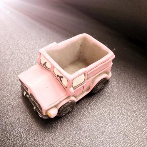 Creative Loading Truck Shape Flowerpot Silicone Cement Mold for Home Furnishing Decoration Special Style Concrete Pot Molds