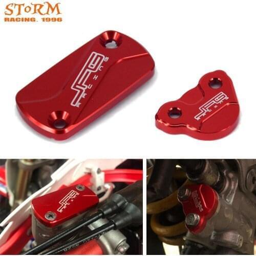 CNC Front Rear Brake Reservoir Fluid Cover For CRF150R CR125R CR250R CRF250X CRF 150R 250X CRF450R CRF450X Motorcross 2002-2020