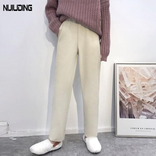 NIJIUDING Women's Trousers Harem Pants