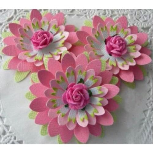 New Flowers Wooden Die Scrapbooking C408-9 Cutting Dies Multiple Sizes Compatible With Most Die Cutting Machines