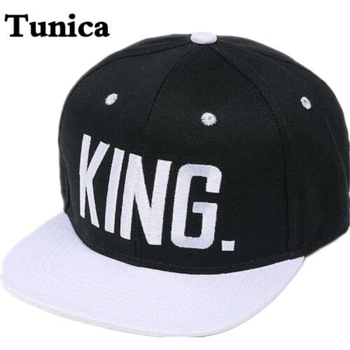New Style King Letter Embroidery Rebound Cap Adjustable Hat Street Men Couple Baseball Cap Hip Hop Sports Cap Gift for Boyfriend