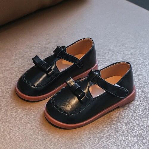 Girls Shoes Spring and Autumn New Bow Soft Bottom Girls Shoes Children Princess Shoes Kids Fashion