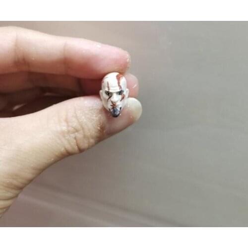 Painted 1/18 Scale Kratos Ghost Sparta Head Sculpt Fit 3.75" Figure