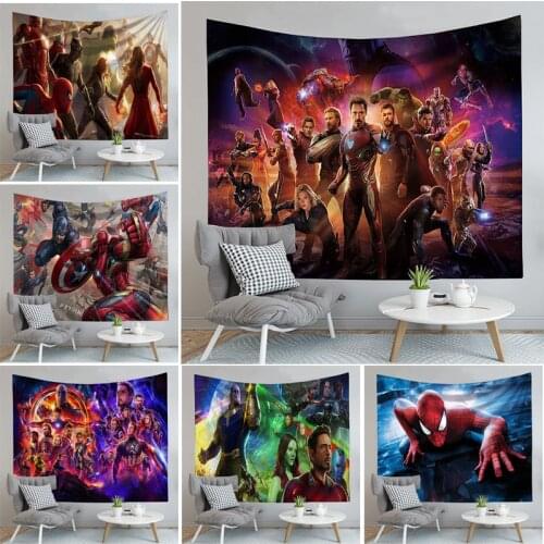 Marvel Hanging Cloth Tapestry Wall Cloth Room Decoration Sofa Placemat Beach Towel Multifunctional Household Items