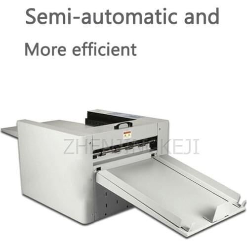 220-240V Fully Automatic Digital Creasing Machine 125W Paper Dotted Line High Speed Electric Folding Flattening Tools Equipment