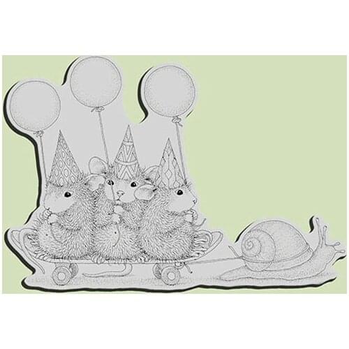 Mouse Clear Stamp for Scrapbooking Transparent Silicone Rubber DIY Photo Album Decor 8823