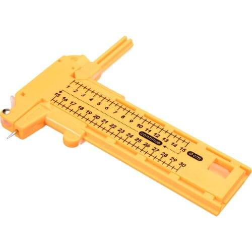 Adjustable Round Compass Circle Cutter Model Rubber Leather Circular Cutting Tool 1-30cm + 6PCS Spare Blades + 3PCS Leads