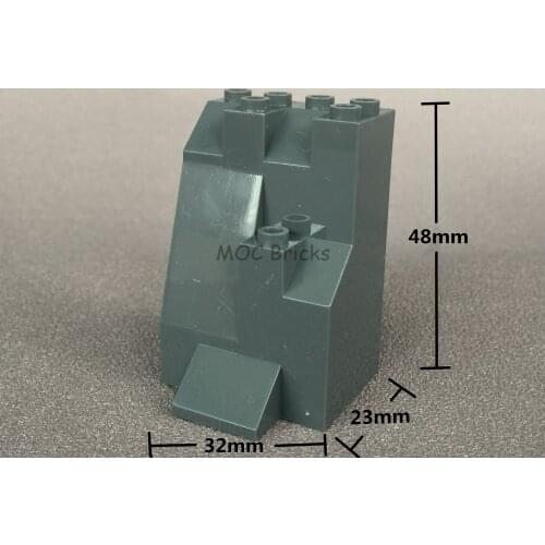 20pcs/lot MOC Bricks DIY S557 Dark Gray Hill Mountain Rockery Stone Rock Educational Building Blocks Figure Kids Gifts