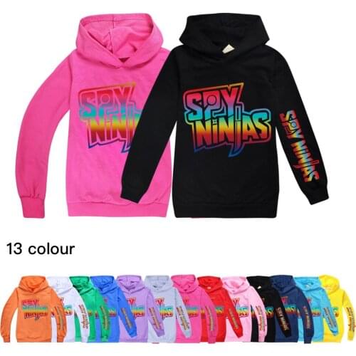 Girls Sweatshirts Spring Autumn 2021 Kids boys Children Hoodies SPY NINJA Long Sleeves T-shirt Jacket Toddler Kids Clothes 2-16Y