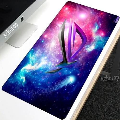 XXL Mouse pads Anime ASUS Mouse Pad Custom Washable Rubber Gaming Large Locking Edge Speed Mousepad Office Computer Desk Mat XL