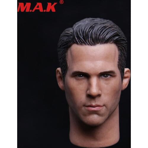 1/6 scale Ryan Reynolds deadpool man male boy head sculpt fit for 12 inches body figures accessories for collection