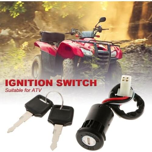4 Pin Wire Ignition Key Switch For Chinese Quad 4 Wheeler ATV Go Kart TAOTAO Sunl Roketa Kazuma 50cc 70cc 90cc 110cc 125cc
