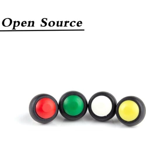 5Pcs Red/Green/White/Black/Blue/Yellow/Orange ON-OFF 12mm Waterproof Momentary Push Button Switch SPDT