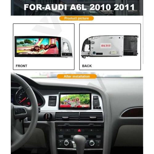 Auto Multimedia Player GPS Navigation Stereo For-Audi A6L 2010-2011 Car DVD Player Radio BT Head Unit