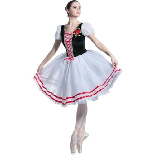 Ballet Vevelt Bodice Romantic ballet tutu Girl & women Ballet Tutu Stage Performance Ballet Costume Dance Tutu Dance costumes
