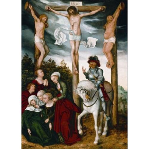 Free shipping wall art decoration picture classic christian crosses religious figure oil painting canvas prints on canvas
