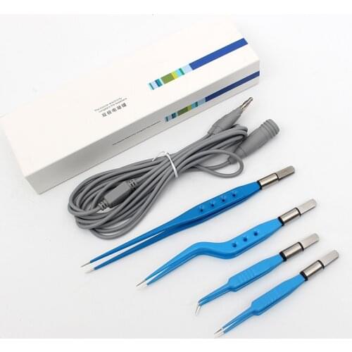Bipolar coagulating tweezers electrocoagulating wire insert type high temperature and high pressure Electrocoagulation forceps