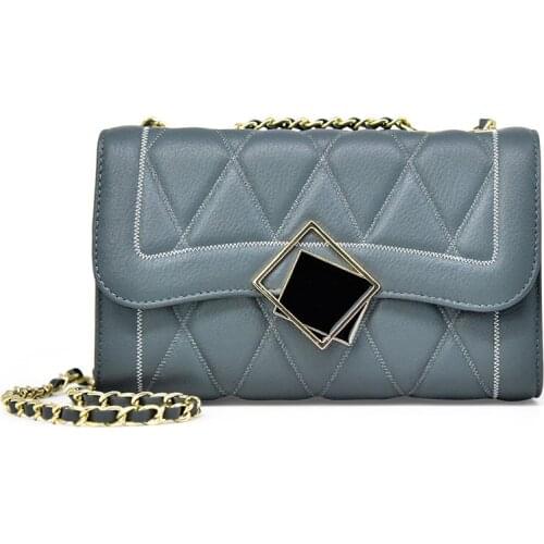 Brand Designer Genuine Leather Womens Handbag Chain Strap Fashion Exquisite Design Shoulder Bag Outdoor Ladies Crossbody Bags