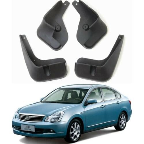 Car Front Rear Fender Flares Mud Flaps Splash Guard Mudflaps Mudguard For 2006-2011 For Nissan Bluebird Sylphy G11 / Almera G15