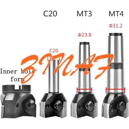 C20 MT3 MT4 Indexable end mills One-piece shank 30-100mm Right angle milling cutter for TPKR1603 TPKR2204 TPKN1603 TPKN2204