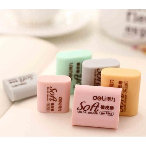 Deli 4B Eraser Pupil Writing Correction Rubber Art Painting Special 4B Eraser Writing Painting Soft Eraser Correction Stationary